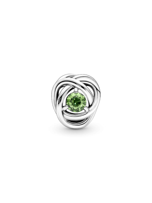 August Spring Green Eternity Circle Charm - Image 5