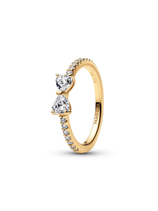 Sparkling Clear Bow Ring