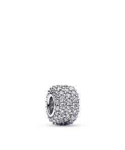 Sparkling Pave Triple-row Charm