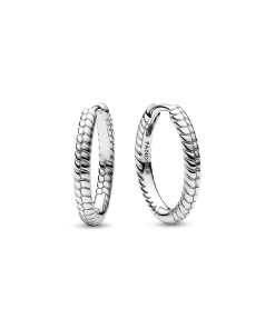 Pandora Moments Small Charm Hoop Earrings