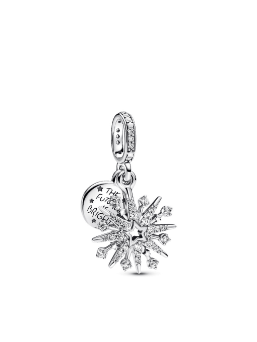 Sparkling Firework Double Dangle Charm