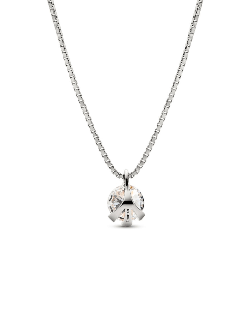 Pandora Nova 14k White Gold Lab-grown Diamond Pendant Necklace - Image 4