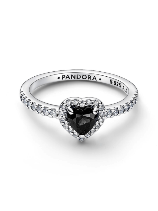 Elevated Black Heart Ring - Image 5