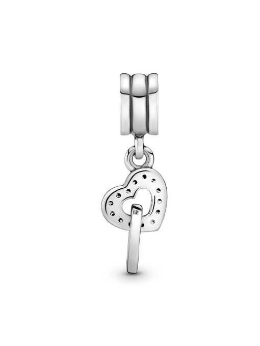 Interlocking Hearts Dangle Charm - Image 5