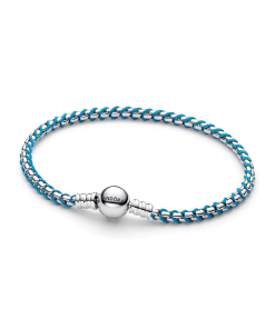 Blue Cord Snake Chain Bracelet