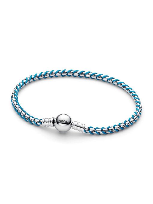 Blue Cord Snake Chain Bracelet