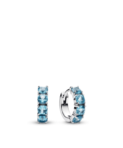 Light Blue Hoop Earrings