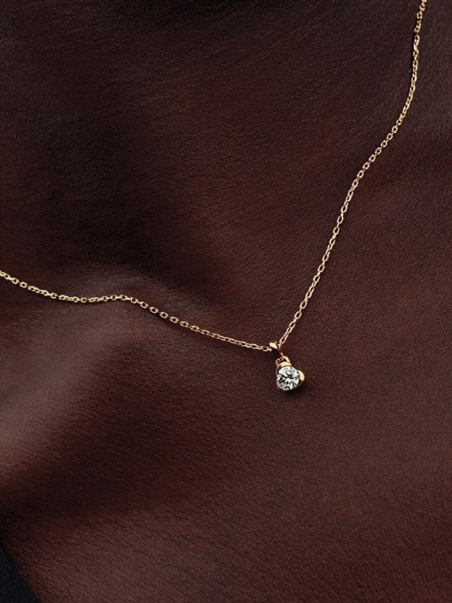 Pandora Talisman 14k Gold Lab-grown Diamond Heart Pendant - Image 2