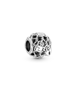 Openwork Chain Link Padlock Charm