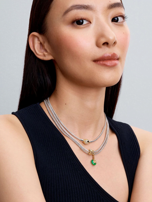 Snake Green Murano Glass Dangle Charm - Image 6