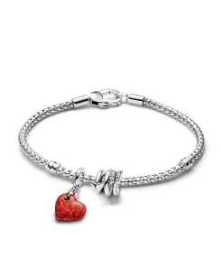 Heart and Arrow Charm Bracelet Set