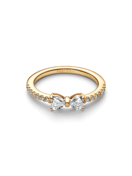 Sparkling Clear Bow Ring - Image 3