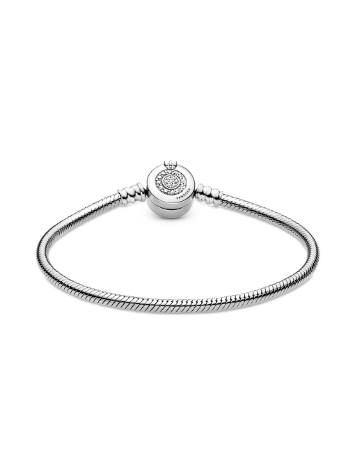 Pandora Moments Sparkling Crown O Snake Chain Bracelet - Image 7