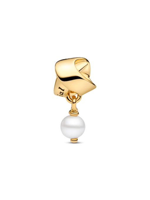 Treated Freshwater Cultured Pearl Ribbon Charm - Image 5