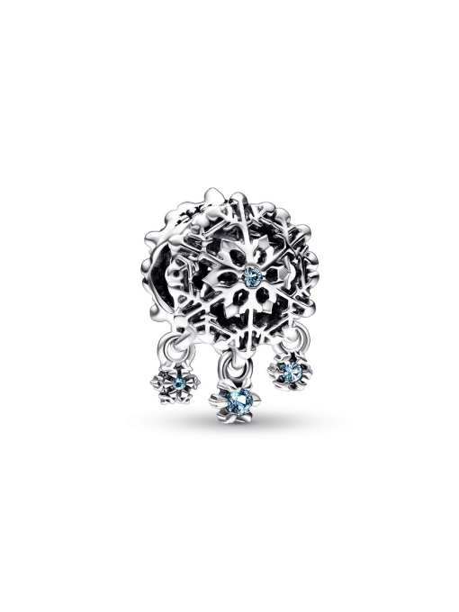 Icy Snowflake Drop Charm