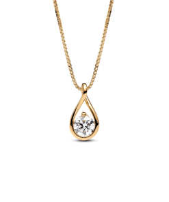 Pandora Infinite 14k Gold Lab-grown Diamond Pendant Necklace