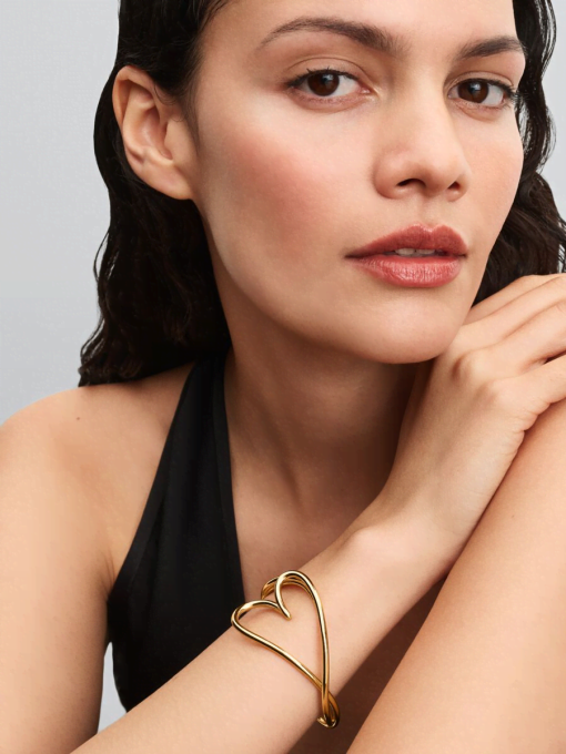 Organically Shaped Heart Bangle - Image 4