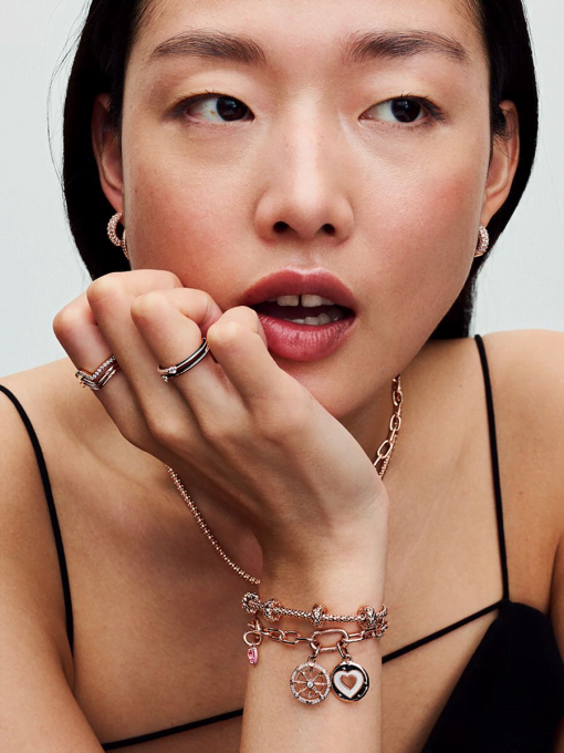 Pandora Moments Studded Chain Bracelet - Image 6