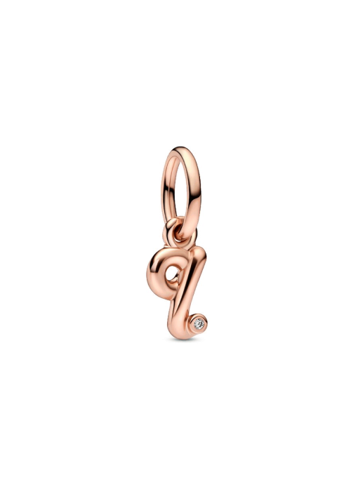 FINAL SALE - Letter Q Script Alphabet Dangle Charm