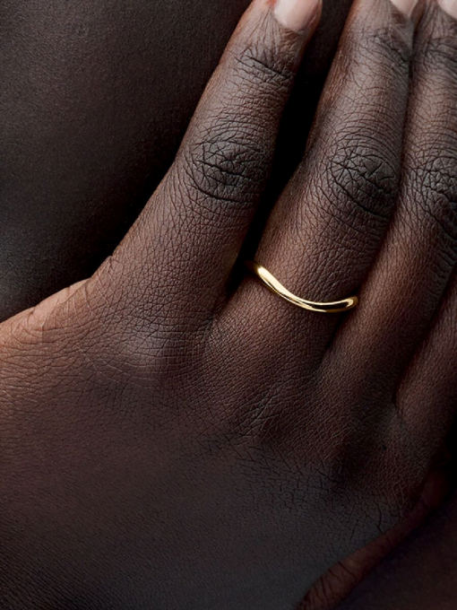 Organically Shaped Band Ring - Image 2