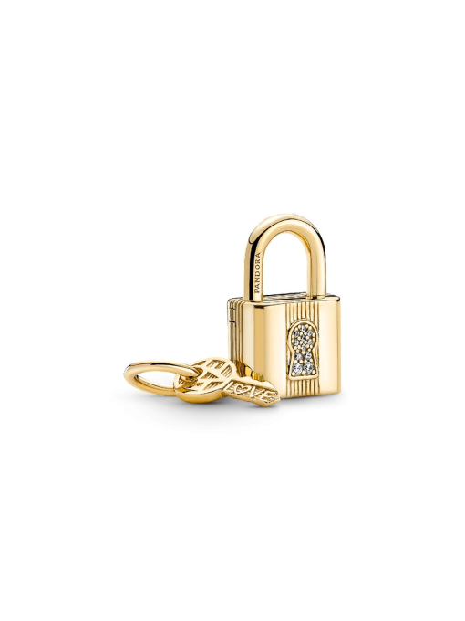 Lara's Lock & Key Charm Necklace Set - Image 4