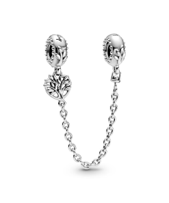 Heart Family Tree Safety Chain Charm