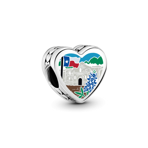 Texas Blue Bonnet Flag Charm