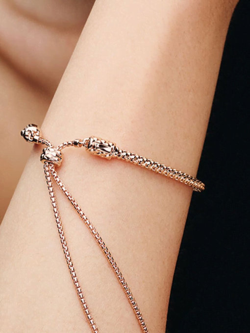 Studded Chain Slider Bracelet - Image 2
