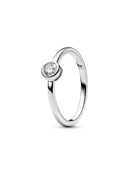 Pandora Era Bezel Sterling Silver Lab-grown Diamond Ring