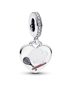 Engravable Baking Tools Heart Dangle Charm
