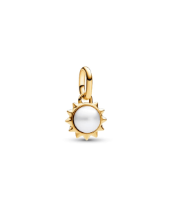 Pandora ME Treated Freshwater Cultured Pearl Sun Mini Dangle Charm