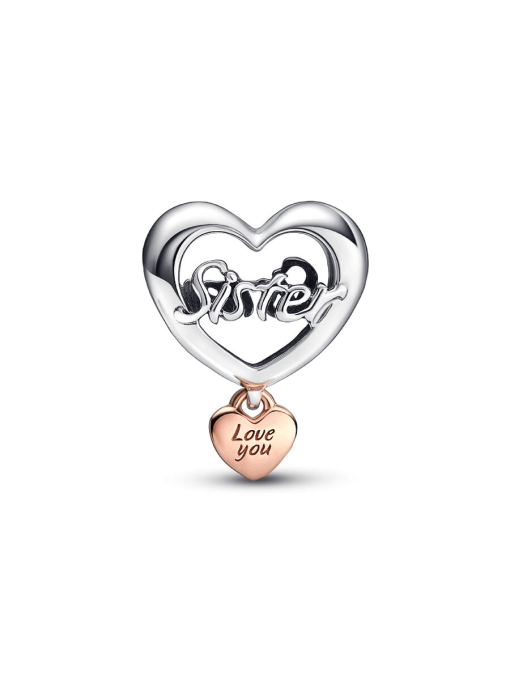 Love You Sister Heart Charm - Image 6