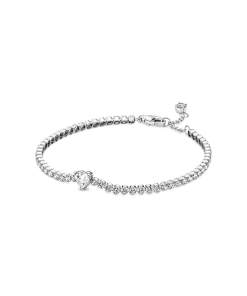 Sparkling Heart Tennis Bracelet