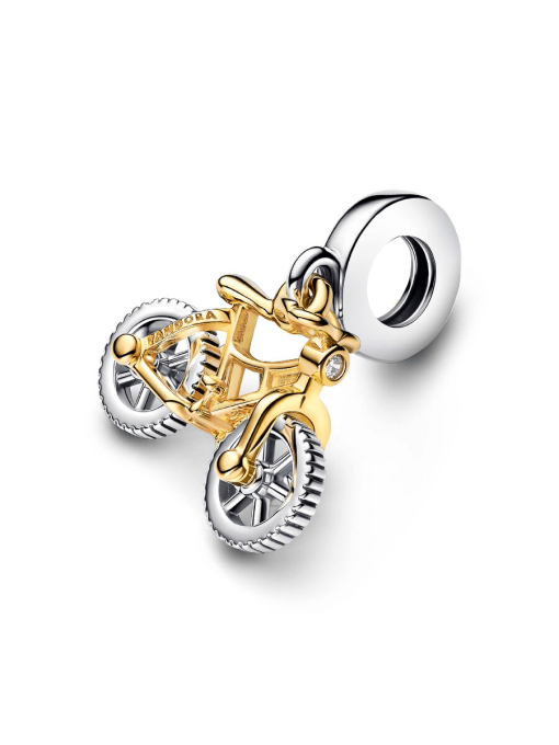 Two-tone Spinning Wheels Bicycle Dangle Charm - Image 5