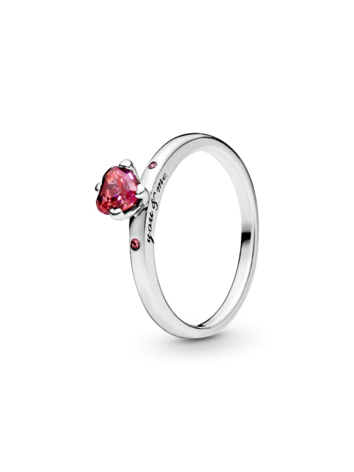 Sparkling Red Heart Ring - Image 3