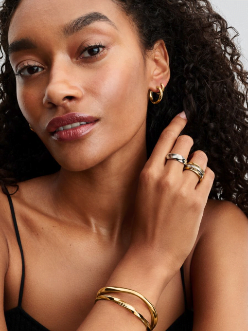 Twisted Hoop Earrings - Image 4