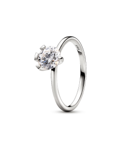 Pandora Nova 14k White Gold Lab-grown Diamond Ring