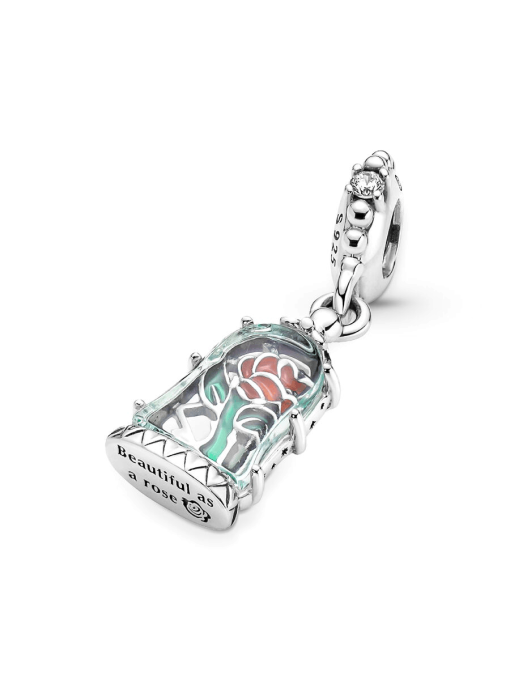 Disney Beauty and the Beast Enchanted Rose Dangle Charm - Image 5