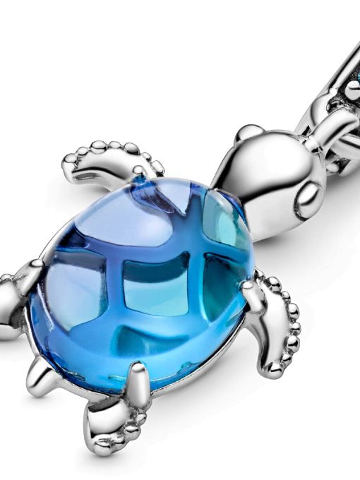 Murano Glass Sea Turtle Dangle Charm - Image 8