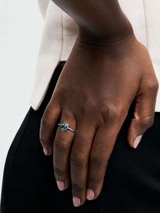 May Birthstone Eternity Circle Ring - Image 4