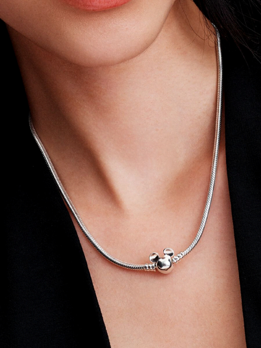 Disney Mickey Mouse Snake Chain Necklace - Image 2