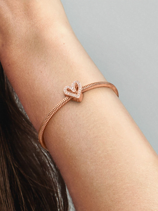 Sparkling Freehand Heart Charm - Image 2