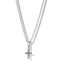 Sparkling Cross Pendant Necklace Set