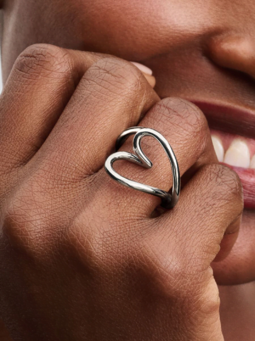 Organically Shaped Heart Ring - Image 2