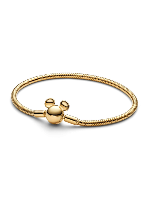 Disney Mickey Mouse Clasp Moments Snake Chain Bracelet