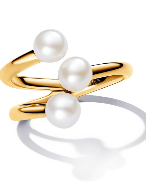 Treated Freshwater Cultured Pearl Open Ring - Image 5