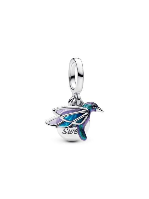 Hummingbird Double Dangle Charm