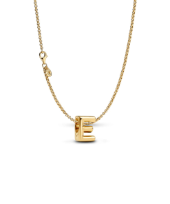 Letter E Charm Necklace