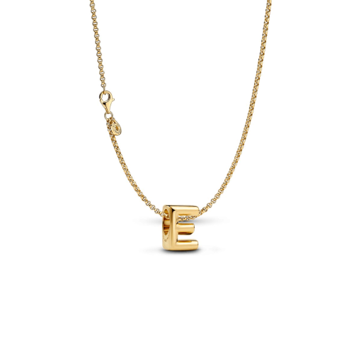 Letter E Charm Necklace