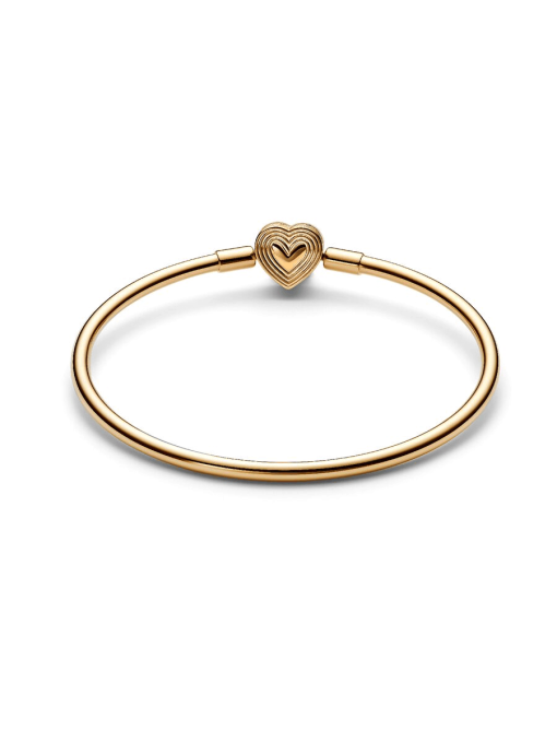 Radiating Heart Clasp Bangle - Image 5